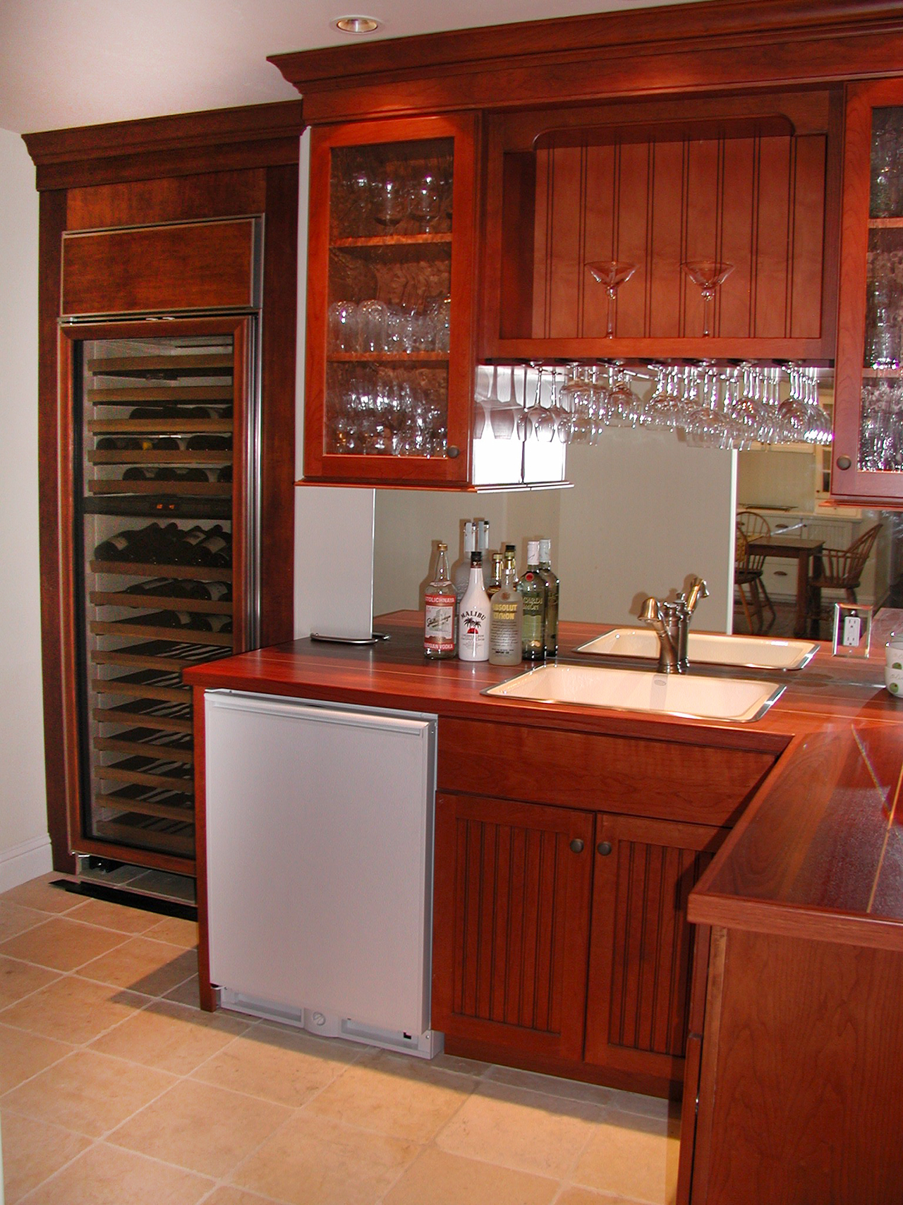 Wood bar cabinets Pacifica California